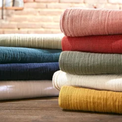 Coussin De Sol|EMINZA Matelas de sol gaze de coton (60 x 120 cm) Gaïa Vert tilleul