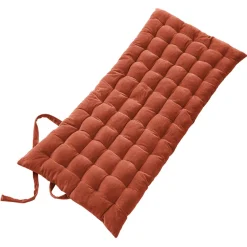 Coussin De Sol|EMINZA Matelas de sol velours de coton (60 x 120 cm) Victor Terracotta