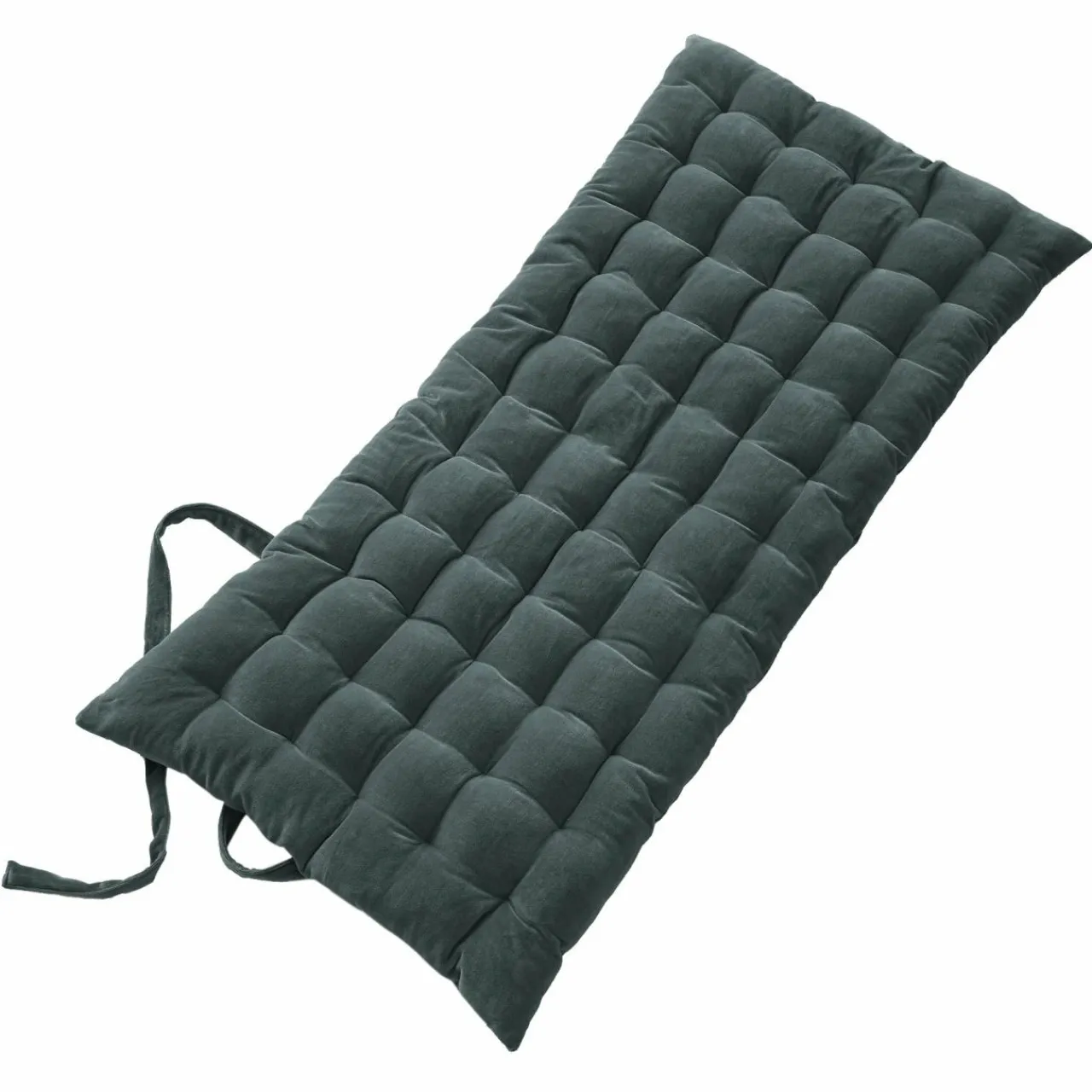 Coussin De Sol|EMINZA Matelas de sol velours de coton (60 x 120 cm) Victor Gris ardoise