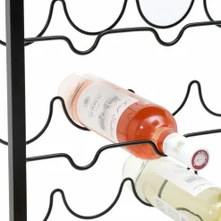 Range Bouteilles|EMINZA Meuble range-bouteilles industriel 20 emplacements (H74 cm) Victor Noir