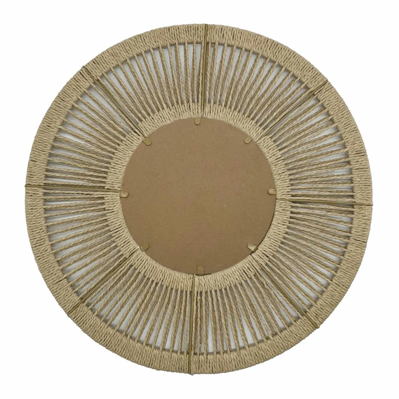 Miroir|EMINZA Miroir mural rond en corde (D60 cm) Suva Naturel
