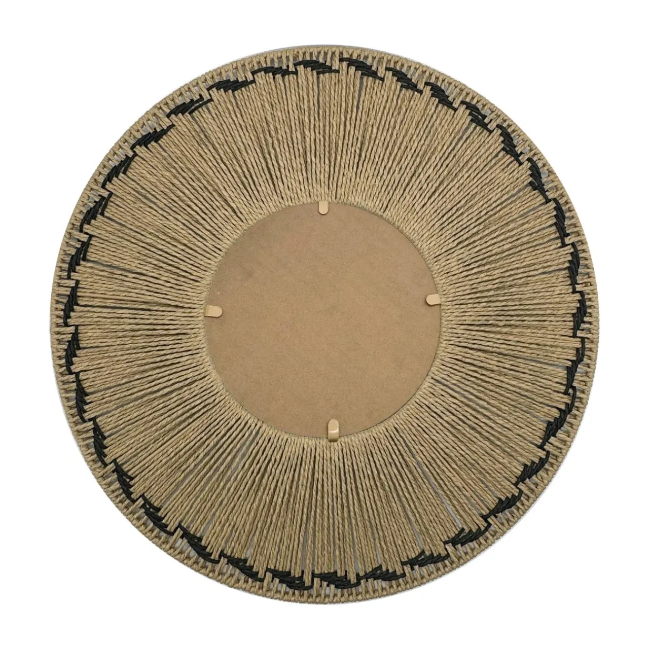 Miroir|EMINZA Miroir mural rond en corde (D65 cm) Tuvalu Naturel