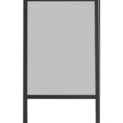 Moustiquaire|LUANCE Moustiquaire fenêtre enroulable à châssis recoupable (130 x 160 cm) Moustyk Gris