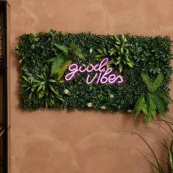 Toile, Cadre, Déco Murale|Plante Artificielle|Atmosphera, cru017dateur d'intu017drieur Mur végétal carré (50 x 50 cm) Jungle Vert