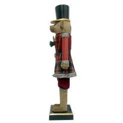 Personnage, Objet Grand Format|Père Noël, Animaux Et Personnage|EMINZA Musicien Casse-noisette (H154 cm) musical et animé Teddy Rouge