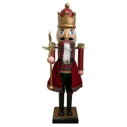 Personnage, Objet Grand Format|Père Noël, Animaux Et Personnage|EMINZA Musicien Casse-noisette (H160 cm) musical et animé Pavel Rouge