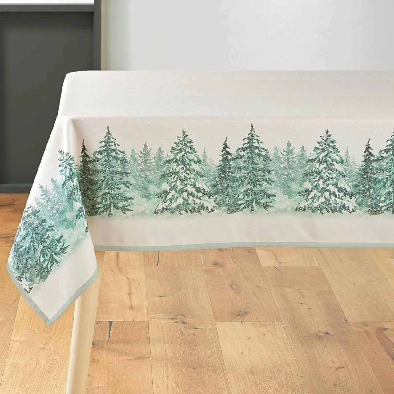 Nappe Et Chemin De Table|douceur d'intu017drieur Nappe de Noël rectangulaire (150 x 240 cm) Christmas Ecru