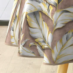 Nappe De Table|douceur d'intu017drieur Nappe enduite PVC ronde imperméable (Diamètre 160 cm) Ebany Chocolat