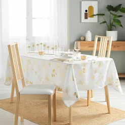 Nappe De Table|DOUCEUR D'INTERIEUR Nappe rectangulaire (150 x 300 cm) Bloomy he Blanc