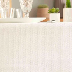 Nappe De Table|douceur d'intu017drieur Nappe rectangulaire (150 x 250 cm) Stella he Blanc