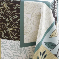 Nappe De Table|douceur d'intu017drieur Nappe rectangulaire anti tache (150 x 240 cm) Faya Vert sauge