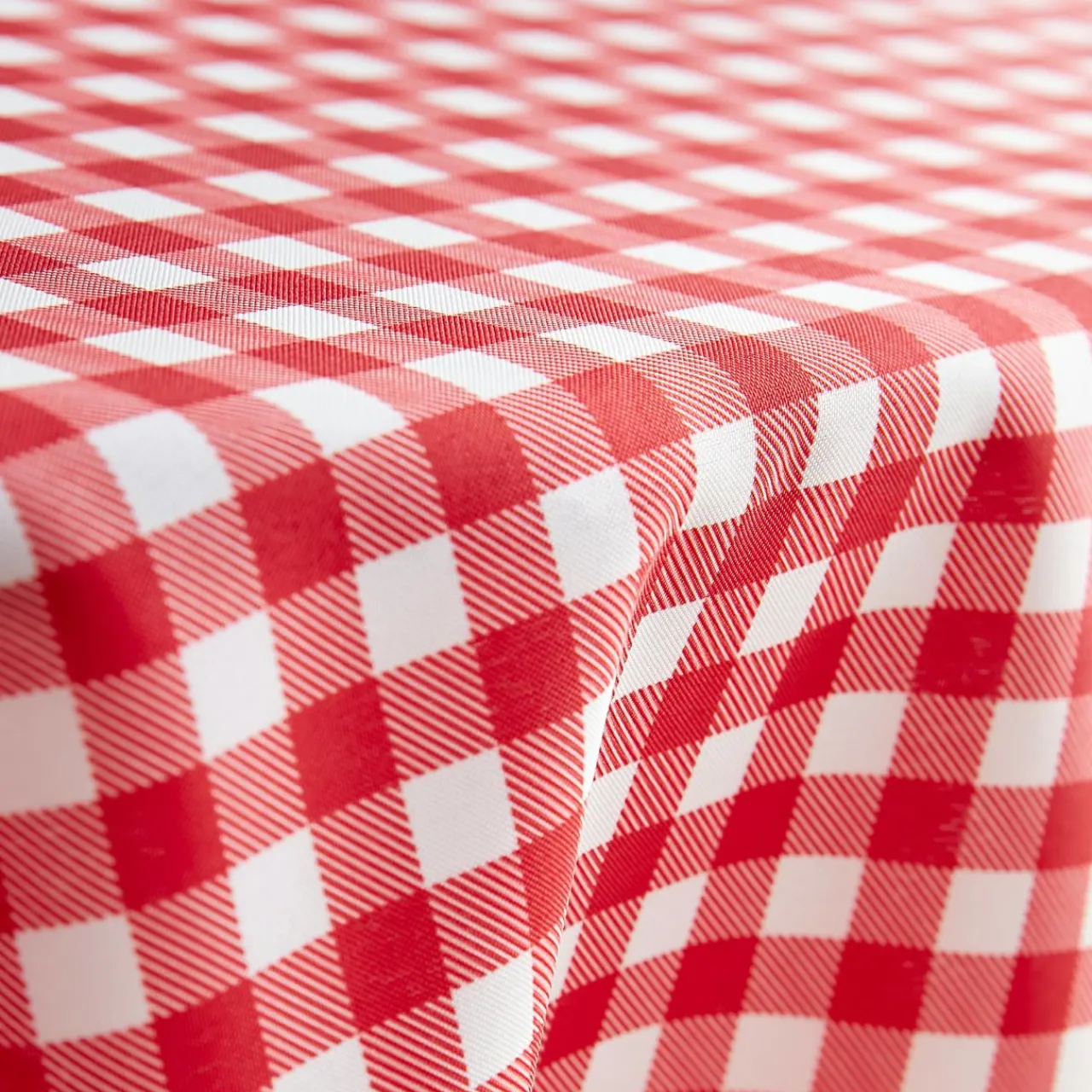 Nappe De Table|EMINZA Nappe rectangulaire anti tache (140 x 250 cm) Elise Vichy Rouge Vichy-rouge