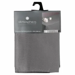 Nappe De Table|ATMOSPHERA Nappe rectangulaire anti tache (150 x 300 cm) Lina e Gris
