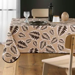Nappe De Table|DOUCEUR D'INTERIEUR Nappe rectangulaire anti tache (150 x 200 cm) Alma e Noir