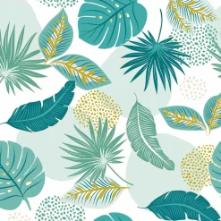 Nappe De Table|douceur d'intu017drieur Nappe rectangulaire anti tache tissu PVC imperméable (140 x 240 cm) Plantania e Bleu