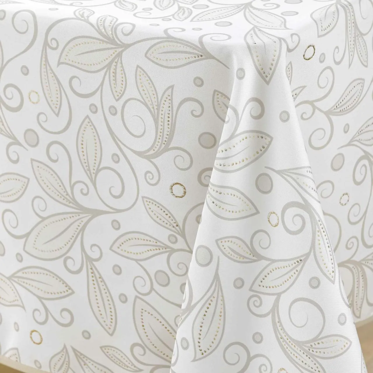 Nappe De Table|douceur d'intu017drieur Nappe rectangulaire anti tache (145 x 240 cm) Leya Beige