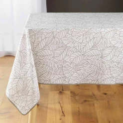 Nappe De Table|DOUCEUR D'INTERIEUR Nappe rectangulaire anti-taches (150 x 240 cm) Solea he Blanc