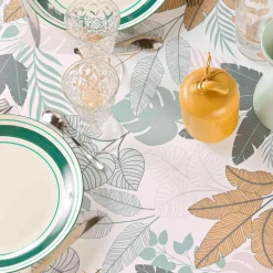 Nappe De Table|douceur d'intu017drieur Nappe rectangulaire antitache (150 x 240 cm) Fidji e Vert