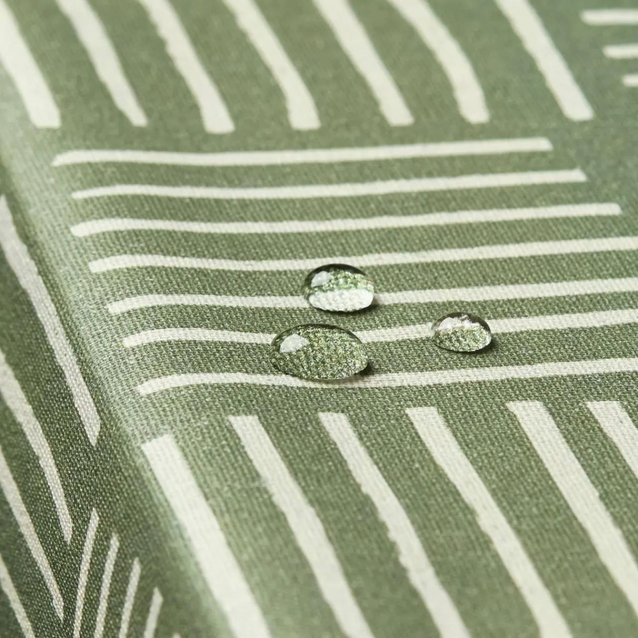 Nappe De Table|EMINZA Nappe rectangulaire coton enduit (150 x 250 cm) Paolo e Vert