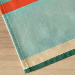 Nappe De Table|EMINZA Nappe rectangulaire coton enduit (150 x 350 cm) Cervione Multicolore