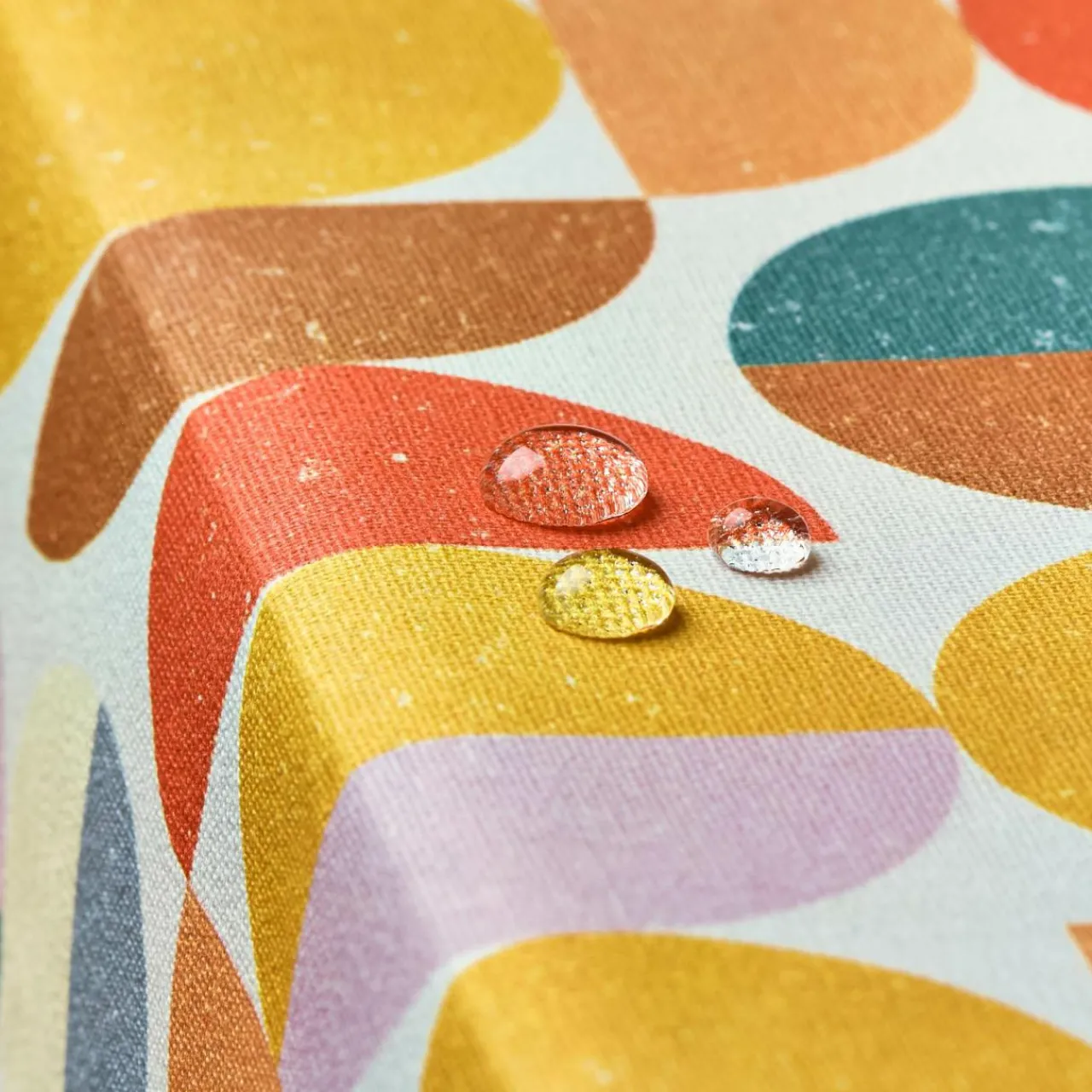 Nappe De Table|EMINZA Nappe rectangulaire coton enduit (150 x 350 cm) Brooklyn Multicolore