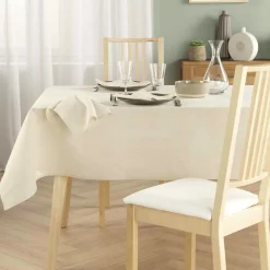 Nappe De Table|douceur d'intu017drieur Nappe rectangulaire coton (150 x 240 cm) Serafine Ecru