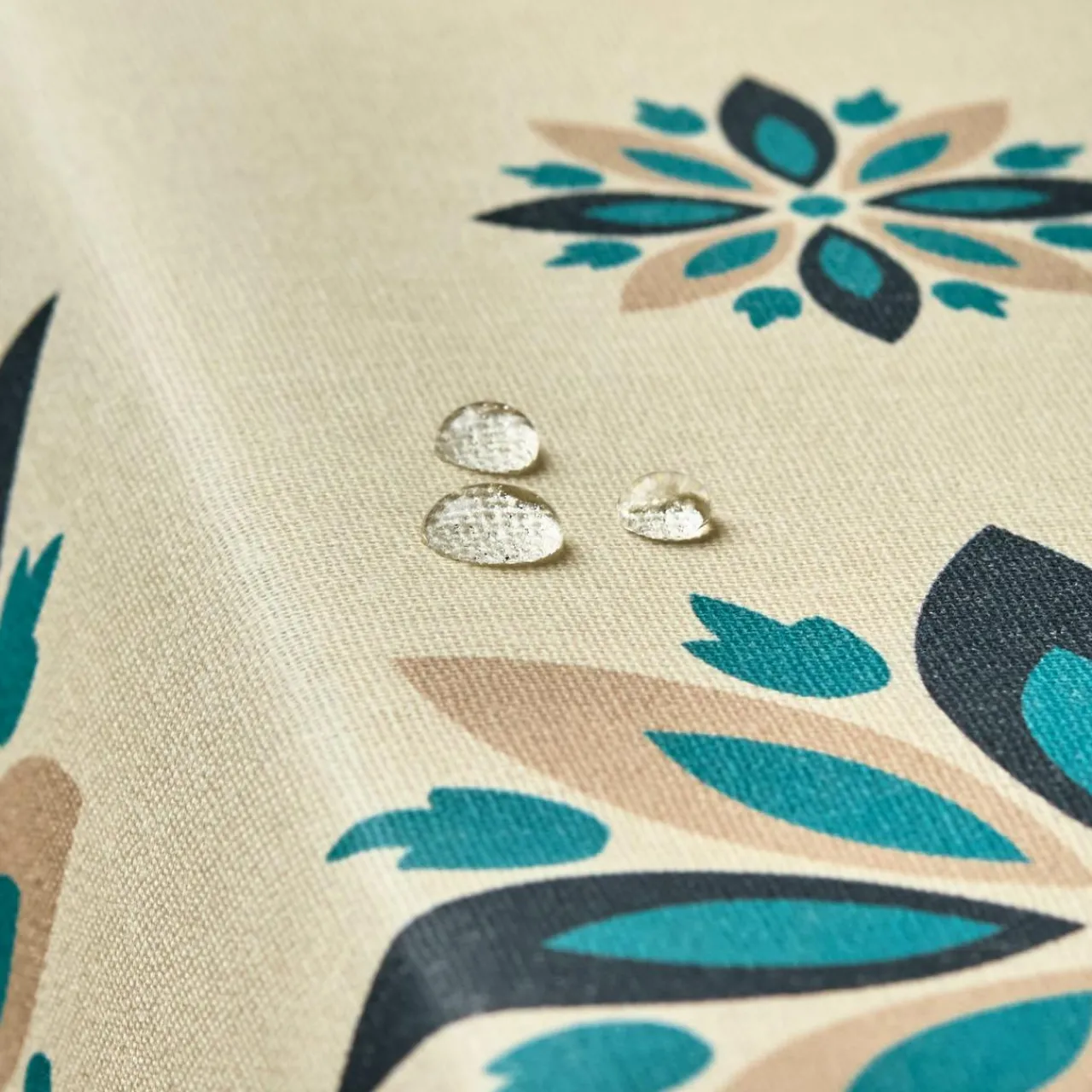 Nappe De Table|EMINZA Nappe rectangulaire coton enduit (150 x 350 cm) Porto Multicolore