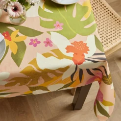 Nappe De Table|EMINZA Nappe rectangulaire coton enduit (150 x 250 cm) Rio Multicolore