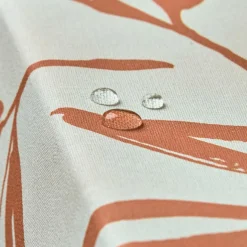 Nappe De Table|EMINZA Nappe rectangulaire coton enduit (150 x 350 cm) Galice Terracotta