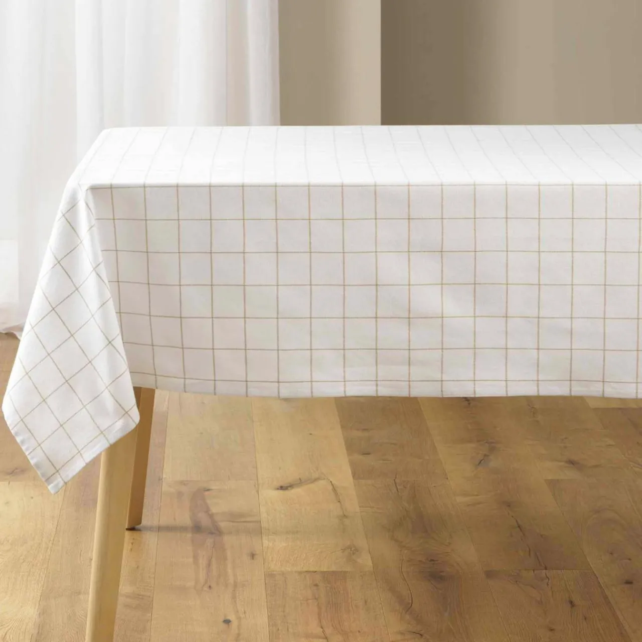 Nappe De Table|douceur d'intu017drieur Nappe rectangulaire coton (140 x 240 cm) Axel he Blanc