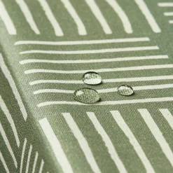 Nappe De Table|EMINZA Nappe rectangulaire coton enduit (150 x 350 cm) Paolo e Vert