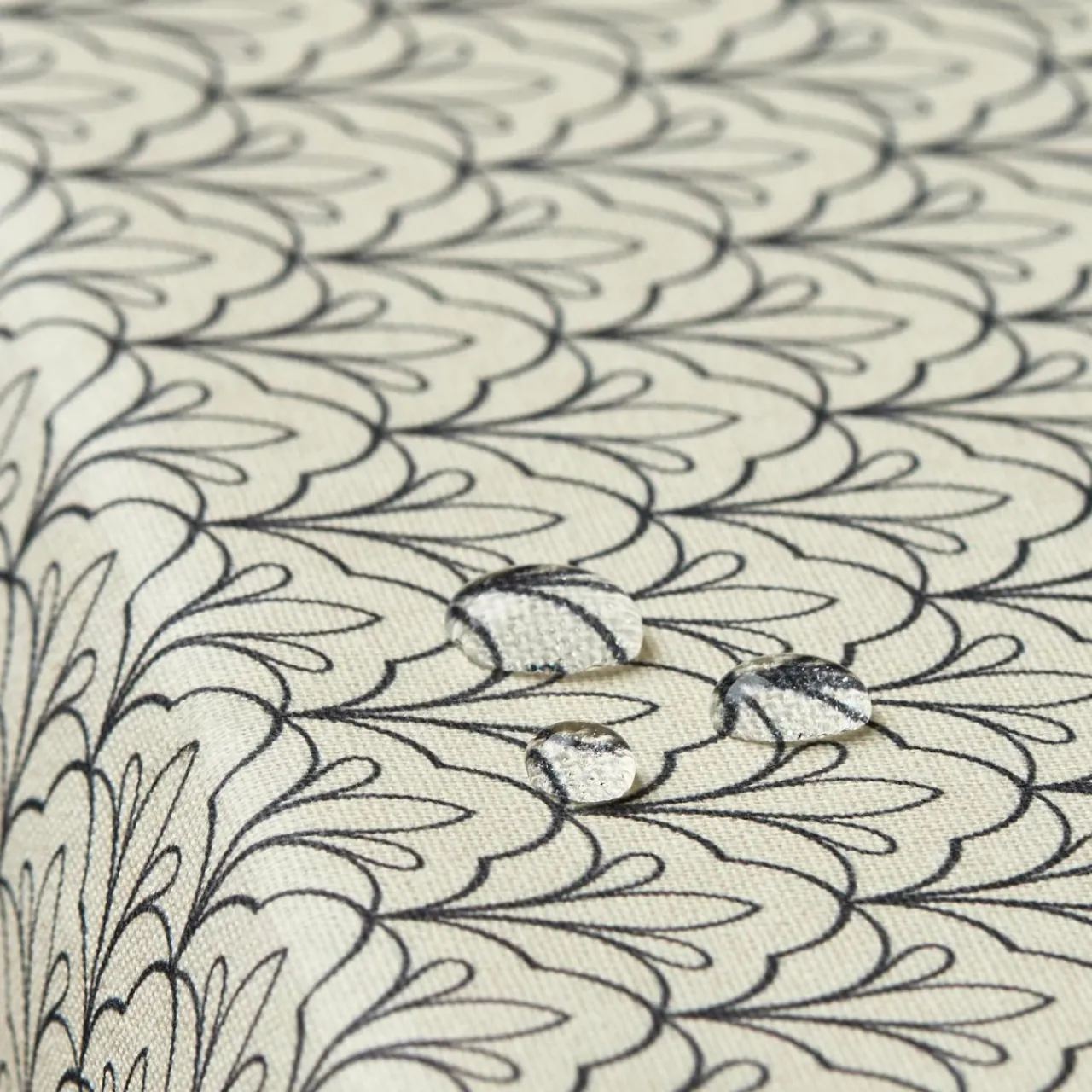 Nappe De Table|EMINZA Nappe rectangulaire coton enduit (150 x 350 cm) Clara e Gris