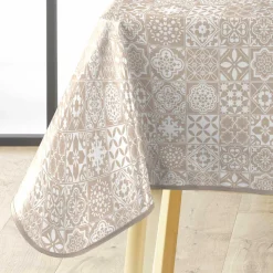 Nappe De Table|douceur d'intu017drieur Nappe rectangulaire enduite PVC (140 x 240 cm) Carella he Blanc