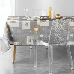 Nappe De Table|DOUCEUR D'INTERIEUR Nappe rectangulaire (L240 cm) Augustin e Gris
