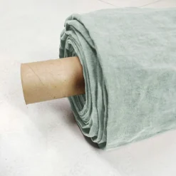 Nappe De Table|EMINZA Nappe rectangulaire lin lavé (170 x 250 cm) Louise Vert Eucalyptus