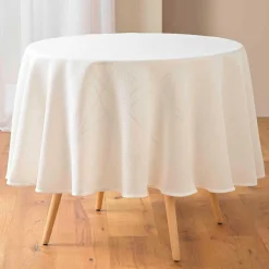 Nappe De Table|douceur d'intu017drieur Nappe Ronde (180 cm) Stella he Blanc