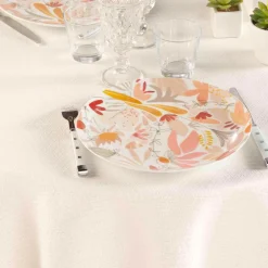 Nappe De Table|douceur d'intu017drieur Nappe Ronde (180 cm) Stella he Blanc