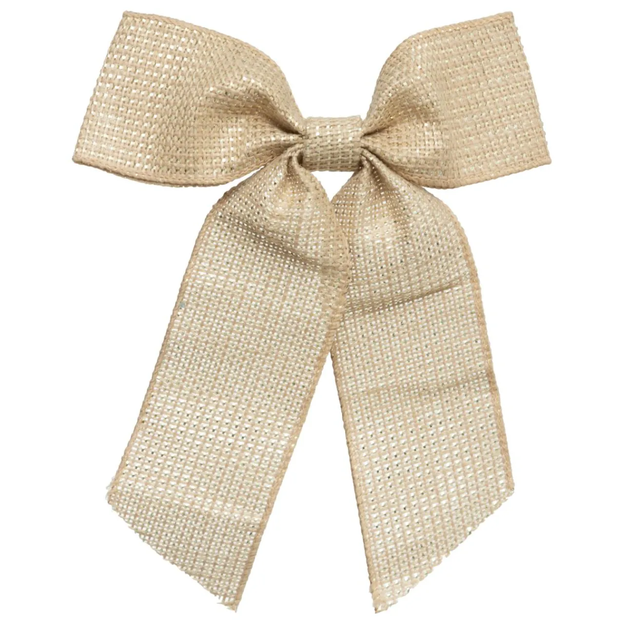 Décoration De Sapin|FEERIC LIGHTS Nœud de Noël en jute (H24 cm) Élégance Dé Or