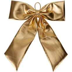 Personnage, Objet Grand Format|Décoration De Sapin|KOOPMAN Nœud de Noël Géant (H80 cm) Shiny Or