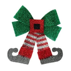 Décoration De Sapin|KOOPMAN Nœud de Noël (H33 cm) Jambes lutin farceur Multicolore