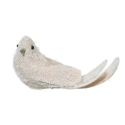 Décoration De Sapin|KAEMINGK Oiseau sur pince (L13 cm) Hakuba clair Beige