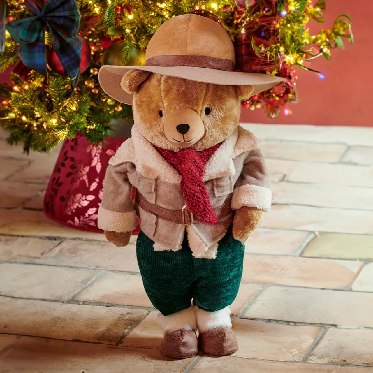 Père Noël, Animaux Et Personnage|KAEMINGK Ours de Noël décoratif (H45 cm) Misha d'Alaska Beige