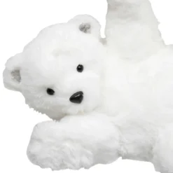 Père Noël, Animaux Et Personnage|Feeric Lights & Christmas Ours polaire déco (H21 cm) Roulade joyeuse Blanc