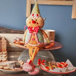 Père Noël, Animaux Et Personnage|KAEMINGK Pain d'épices jambes souples (H50 cm) Johnny le Clown Multicolore