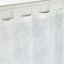 Voilage|DOUCEUR D'INTERIEUR Paire de voilages à passants (60 x 120 cm) Karla Blanc