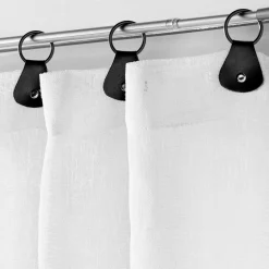 Voilage|douceur d'intu017drieur Paire de voilages anneaux (70 x 200 cm) Linka Blanc