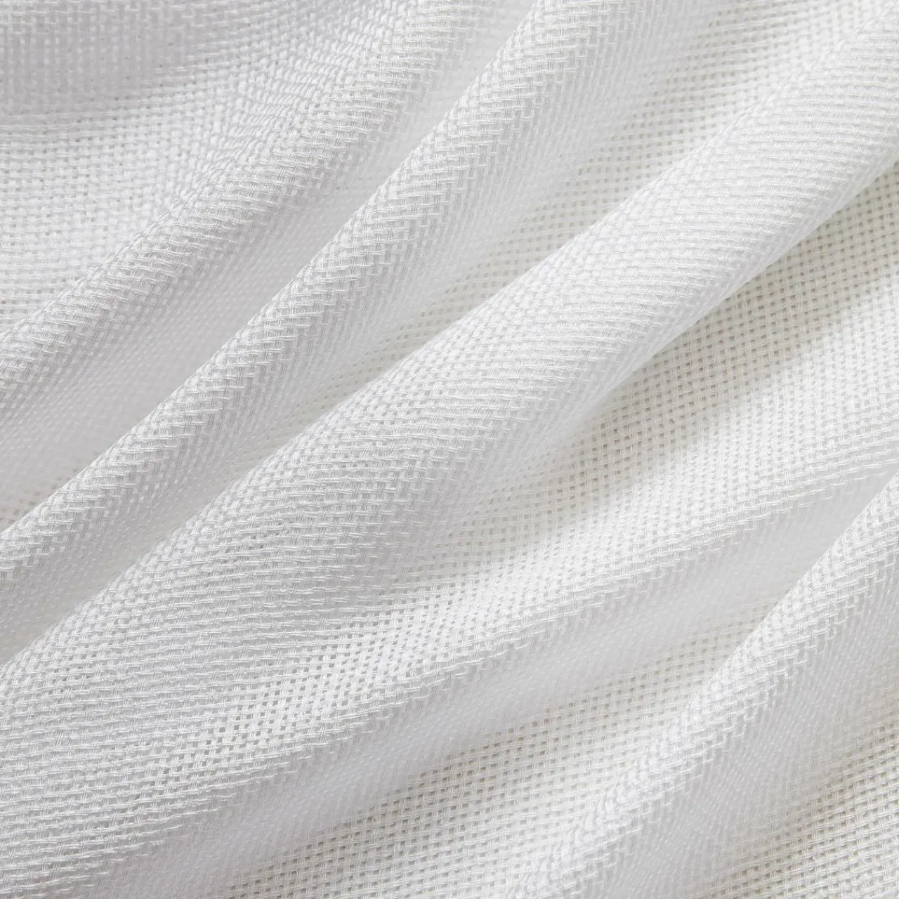 Voilage|EMINZA Paire de voilages passe-tringle effet lin (60 x 120 cm) Luca Blanc