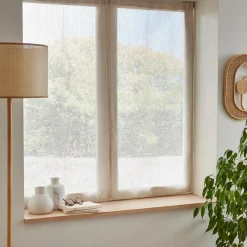 Voilage|EMINZA Paire de voilages passe-tringle (60 x 120 cm) Arthur Beige