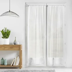 Voilage|douceur d'intu017drieur Paire de voilages passe-tringle (70 x 200 cm) Lissea Blanc