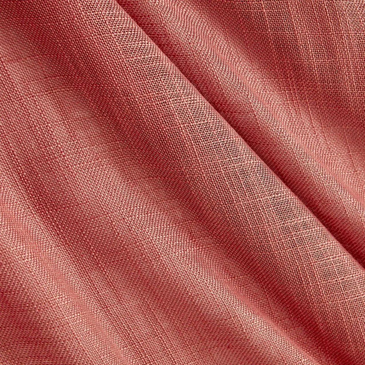 Voilage|EMINZA Paire de voilages passe-tringle effet lin (70 x 200 cm) Robin Terracotta